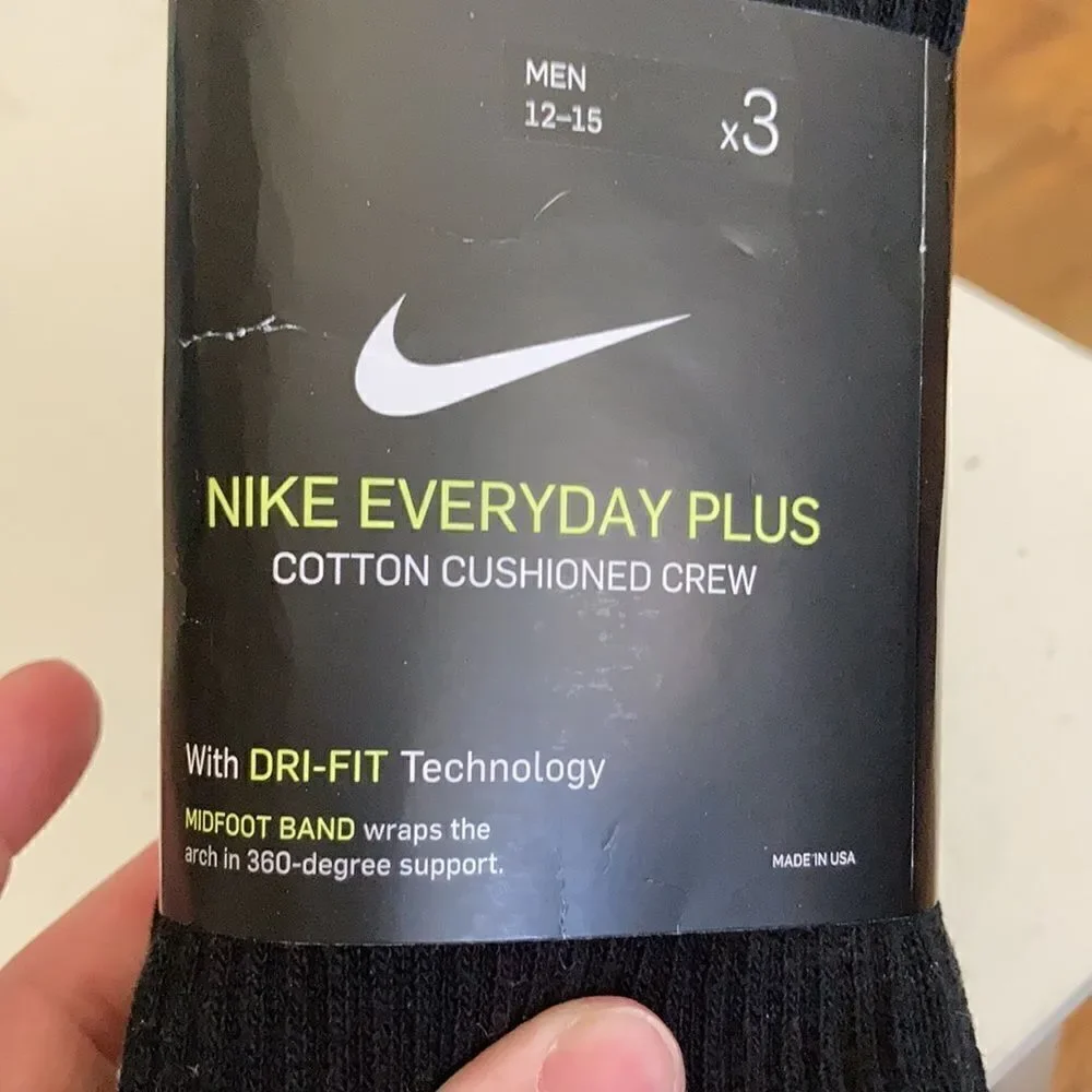 Nike Everyday Plus Cotton Cushioned Crew 3Pairs